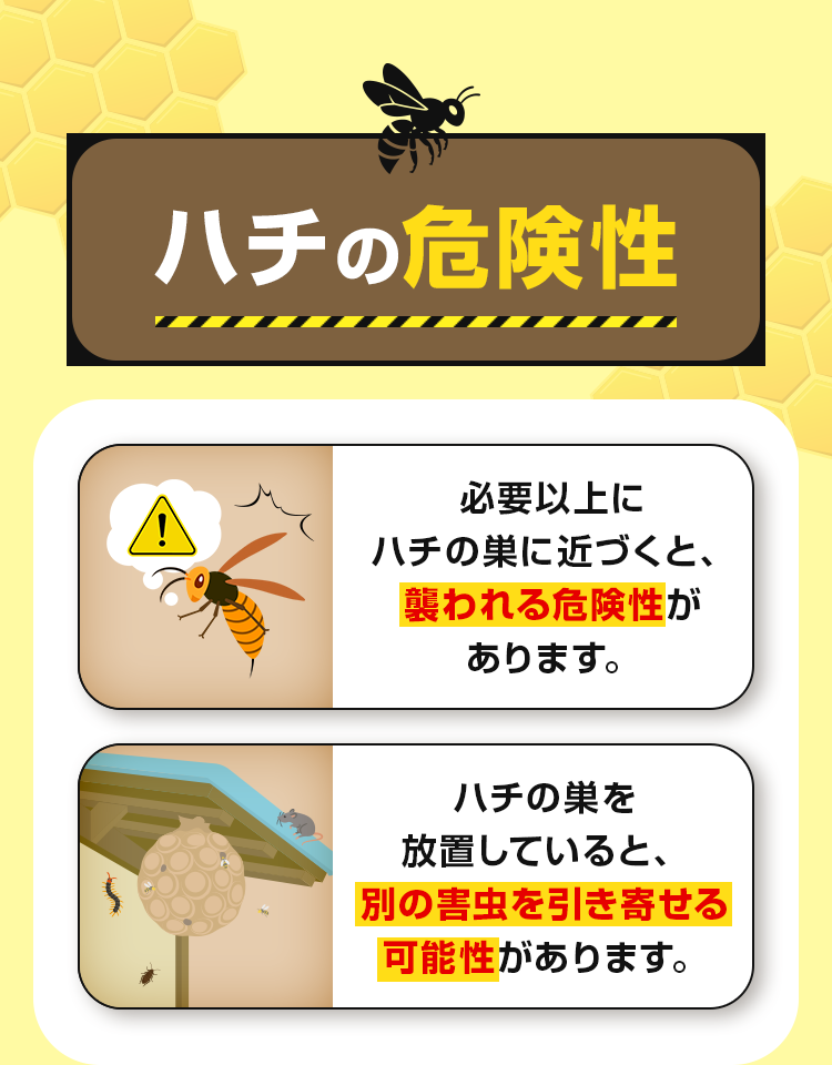 ハチの危険性